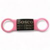 ⭐️Allpaws⭐️ - Collar ID Name & 2 Numbers Dog ID Pet Tag - LightPink / Black