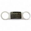 ⭐️Allpaws⭐️ - Collar ID Name & 2 Numbers Dog ID Pet Tag - White / Black