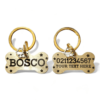 ⭐️Allpaws⭐️ - Custom Text Bespoke Brass Bone Dog ID Pet Tag - Default Title