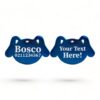 ⭐️Allpaws⭐️ - Custom Text Dog | Mirror Stainless | Dog ID Pet Tag - MidnightBlue