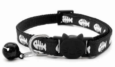 ⭐️Allpaws⭐️ - Fish Breakaway Safety Kitten Collar - Black