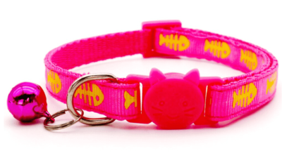 ⭐️Allpaws⭐️ - Fish Breakaway Safety Kitten Collar - HotPink
