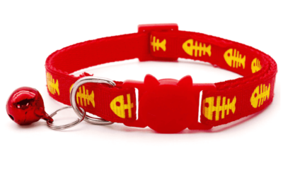 ⭐️Allpaws⭐️ - Fish Breakaway Safety Kitten Collar - Red