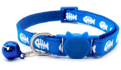 ⭐️Allpaws⭐️ - Fish Breakaway Safety Kitten Collar - RoyalBlue
