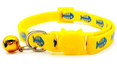 ⭐️Allpaws⭐️ - Fish Breakaway Safety Kitten Collar - Yellow