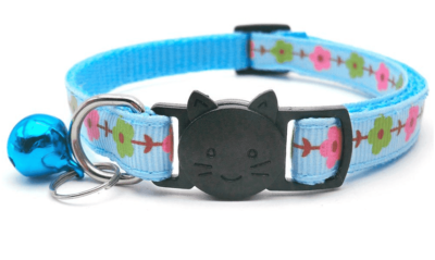 ⭐️Allpaws⭐️ - Flower Breakaway Safety Cat Collar - DodgerBlue