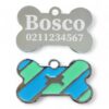 ⭐️Allpaws⭐️ - Funky Bone Dog ID Pet Tag - DarkTurquoise