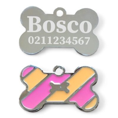 ⭐️Allpaws⭐️ - Funky Bone Dog ID Pet Tag - Yellow