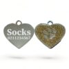 ⭐️Allpaws⭐️ - Heart Paw Print Cat & Dog ID Pet Tag - Gold