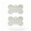 ⭐️Allpaws⭐️ - I Like Smelling Butts | Bone Aluminium | Dog ID Pet Tag - Silver