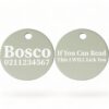 ⭐️Allpaws⭐️ - If You Can Read This I Will Lick You | Round Aluminium | Dog ID Pet Tag - Silver