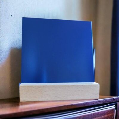 ⭐️Allpaws⭐️ - Laser Engraved Aluminum Paw Print - Plate Only - Memorial - RoyalBlue