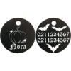 ⭐️Allpaws⭐️ - Little Pumpkin Round Aluminum Cat & Dog ID Pet Tag - Black / Small (Cat)