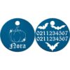 ⭐️Allpaws⭐️ - Little Pumpkin Round Aluminum Cat & Dog ID Pet Tag - DodgerBlue / Small (Cat)