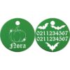 ⭐️Allpaws⭐️ - Little Pumpkin Round Aluminum Cat & Dog ID Pet Tag - Green / Small (Cat)