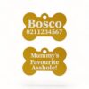 ⭐️Allpaws⭐️ - Mummy's / Daddy's Favourite Asshole | Bone Aluminium | Dog ID Pet Tag - Gold / Mum