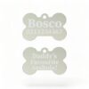 ⭐️Allpaws⭐️ - Mummy's / Daddy's Favourite Asshole | Bone Aluminium | Dog ID Pet Tag - Silver / Dad