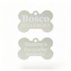 ⭐️Allpaws⭐️ - Mummy's / Daddy's Favourite Asshole | Bone Aluminium | Dog ID Pet Tag - Silver / Mum