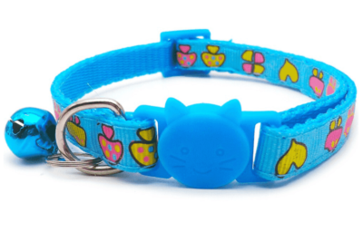 ⭐️Allpaws⭐️ - Mushroom Breakaway Safety Cat Collar - DodgerBlue
