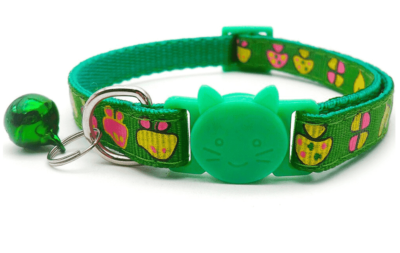 ⭐️Allpaws⭐️ - Mushroom Breakaway Safety Cat Collar - Green