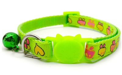 ⭐️Allpaws⭐️ - Mushroom Breakaway Safety Cat Collar - Lime