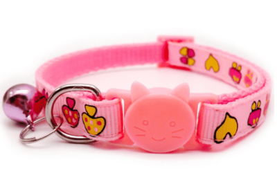 ⭐️Allpaws⭐️ - Mushroom Breakaway Safety Cat Collar - Pink