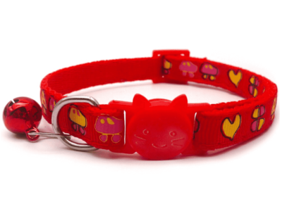 ⭐️Allpaws⭐️ - Mushroom Breakaway Safety Cat Collar - Red