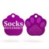 Name & Number | Paw Print Aluminium | Cat, Kitten & Dog Kitten ID Pet Tag - ⭐️Allpaws⭐️