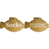 ⭐️Allpaws⭐️ - Name Front & 1 Number Address Back Fish | Mirror Stainless | Cat & Dog ID Pet Tag - Gold