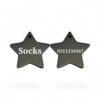 ⭐️Allpaws⭐️ - Name Front & Number Back | Mirror Stainless | Star Dog & Cat ID Pet Tag - Black / Cat (Small)