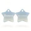 ⭐️Allpaws⭐️ - Name Front & Number Back | Star Aluminum | Cat, Kitten & Dog ID Pet Tag - Silver / Dog (Large)