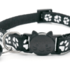 ⭐️Allpaws⭐️ - Paw Print Breakaway Safety Cat Collar - Black