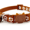 ⭐️Allpaws⭐️ - Paw Print Breakaway Safety Cat Collar - Brown