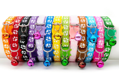 ⭐️Allpaws⭐️ - Paw Print Breakaway Safety Cat Collar - DodgerBlue