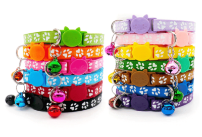 ⭐️Allpaws⭐️ - Paw Print Breakaway Safety Cat Collar - DodgerBlue