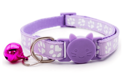⭐️Allpaws⭐️ - Paw Print Breakaway Safety Cat Collar - Plum