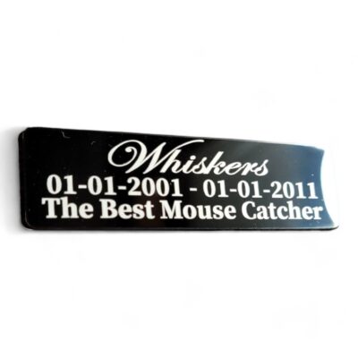 ⭐️Allpaws⭐️ - Pet Memorial Plaque Mirror Stainless - Black (Gloss) / Indoor