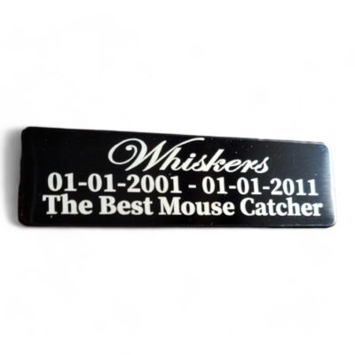 ⭐️Allpaws⭐️ - Pet Memorial Plaque Mirror Stainless - Black (Matte) / Indoor