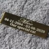 ⭐️Allpaws⭐️ - Pet Memorial Plaque Mirror Stainless - Black (Matte) / Indoor