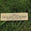 ⭐️Allpaws⭐️ - Pet Memorial Plaque Mirror Stainless - Black (Matte) / Indoor