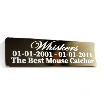 ⭐️Allpaws⭐️ - Pet Memorial Plaque Mirror Stainless - Black (Matte) / Indoor