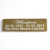 ⭐️Allpaws⭐️ - Pet Memorial Plaque Mirror Stainless - Gold / Indoor