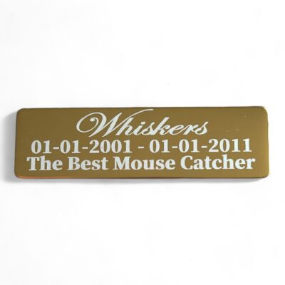 ⭐️Allpaws⭐️ - Pet Memorial Plaque Mirror Stainless - Gold / Indoor