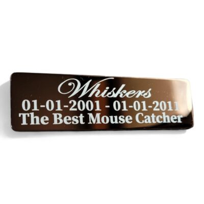 ⭐️Allpaws⭐️ - Pet Memorial Plaque Mirror Stainless - LightSalmon / Indoor