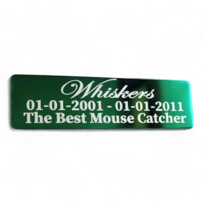 ⭐️Allpaws⭐️ - Pet Memorial Plaque Mirror Stainless - MediumSeaGreen / Indoor