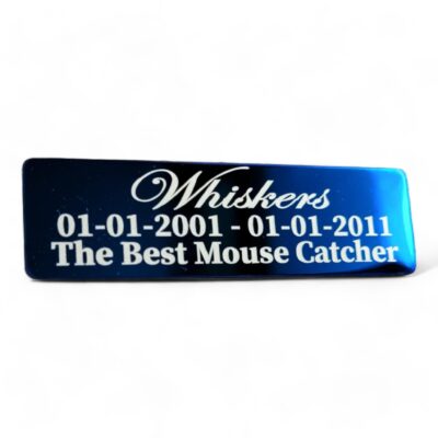 ⭐️Allpaws⭐️ - Pet Memorial Plaque Mirror Stainless - MidnightBlue / Indoor