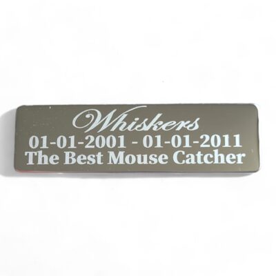 ⭐️Allpaws⭐️ - Pet Memorial Plaque Mirror Stainless - Silver / Indoor