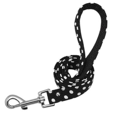 ⭐️Allpaws⭐️ - Polka Dot Dog Lead - Black