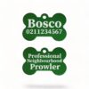⭐️Allpaws⭐️ - Professional Neighbourhood Prowler | Bone Aluminium | Dog ID Pet Tag - MediumSpringGreen