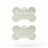 ⭐️Allpaws⭐️ - Professional Neighbourhood Prowler | Bone Aluminium | Dog ID Pet Tag - Silver